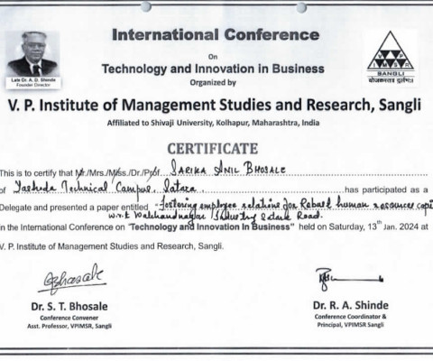 International Conference on Technology & Innovation in Business