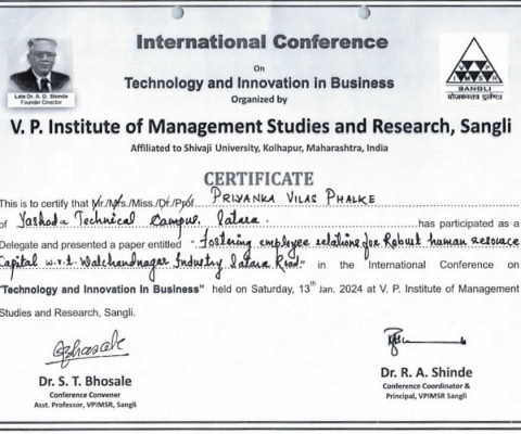 International Conference on Technology & Innovation in Business