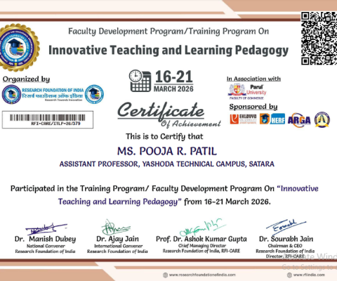 One Week Faculty Development Program on Innovative Teaching and Learning Pedagogy