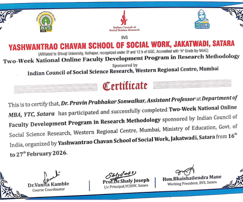 Two-Week National Online Faculty Development Program in Research Methodology